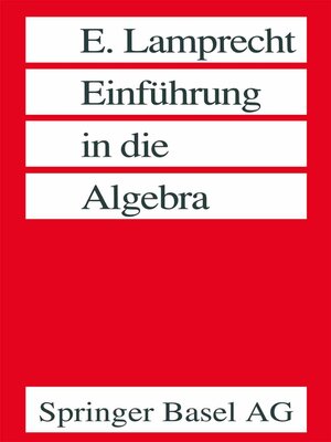 cover image of Einführung in die Algebra
